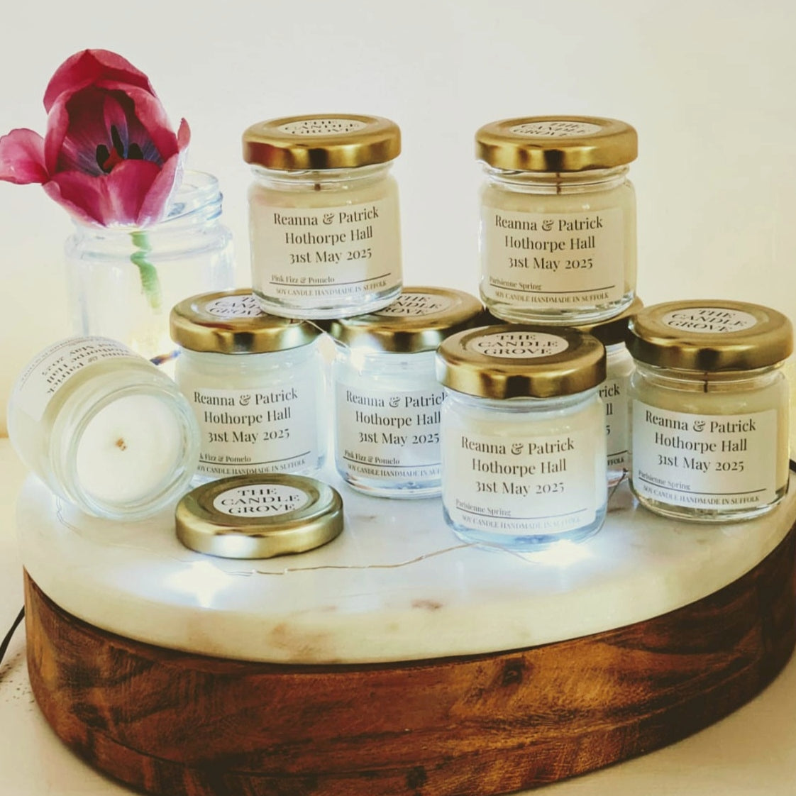 Mini Wedding Favour Candles