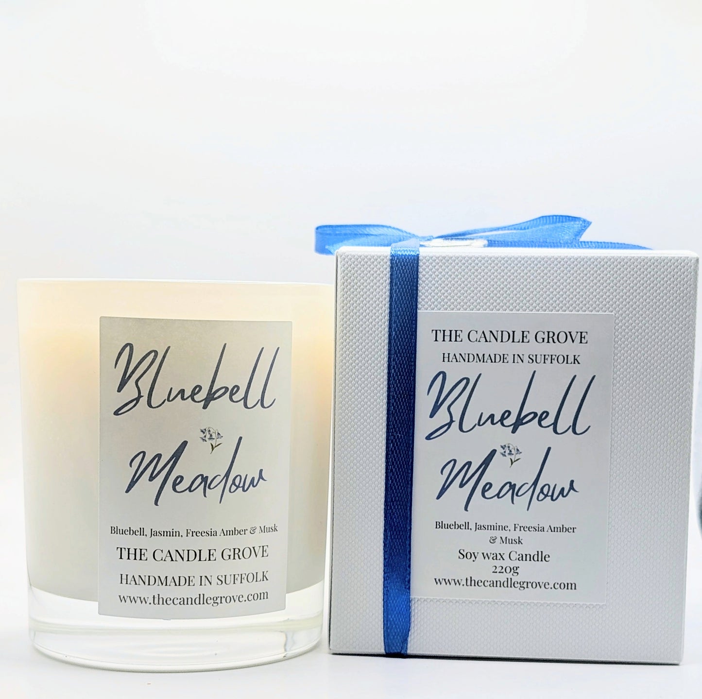 Bluebell Meadow Handmade Luxury Soy Wax Candle 220g