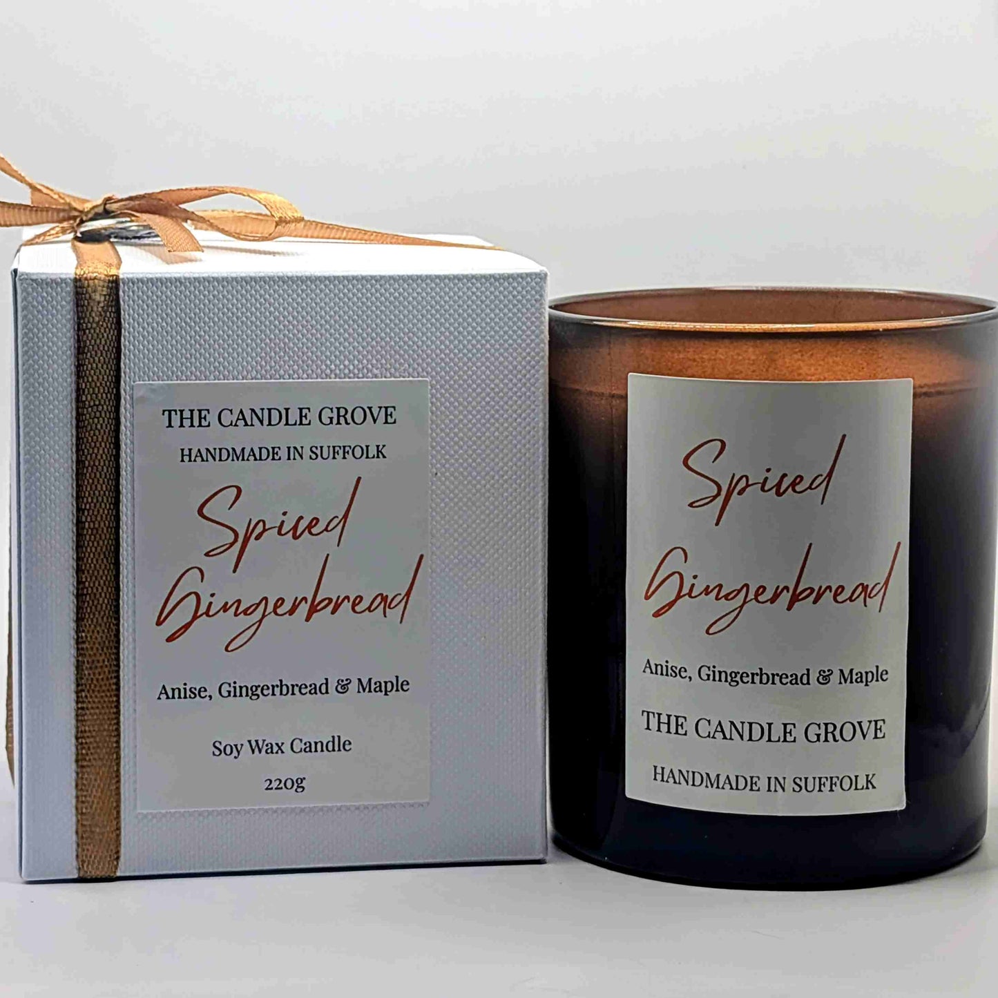 Spiced Gingerbread Handmade Luxury Soy Wax Candle 220g