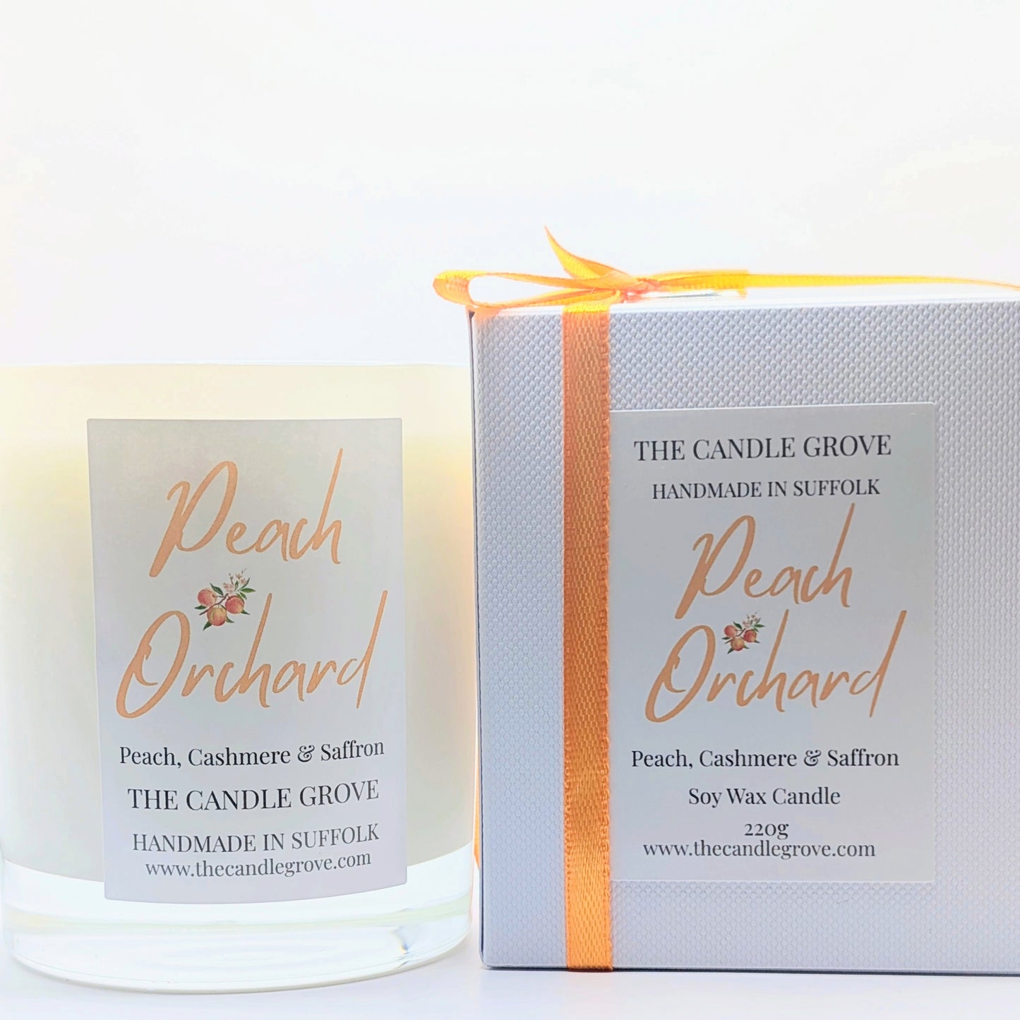 Peach Orchard Handmade Luxury Soy Wax Candle 220g
