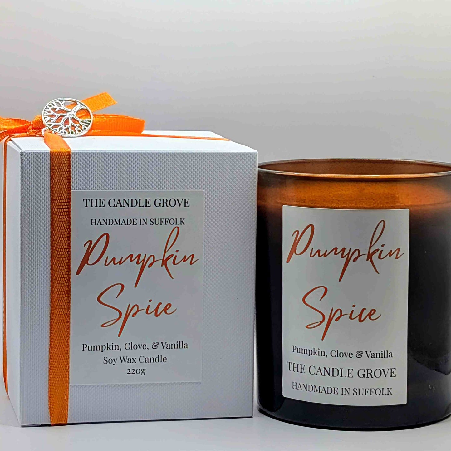 Pumpkin Spice Handmade Luxury Soy Wax Candle 220g