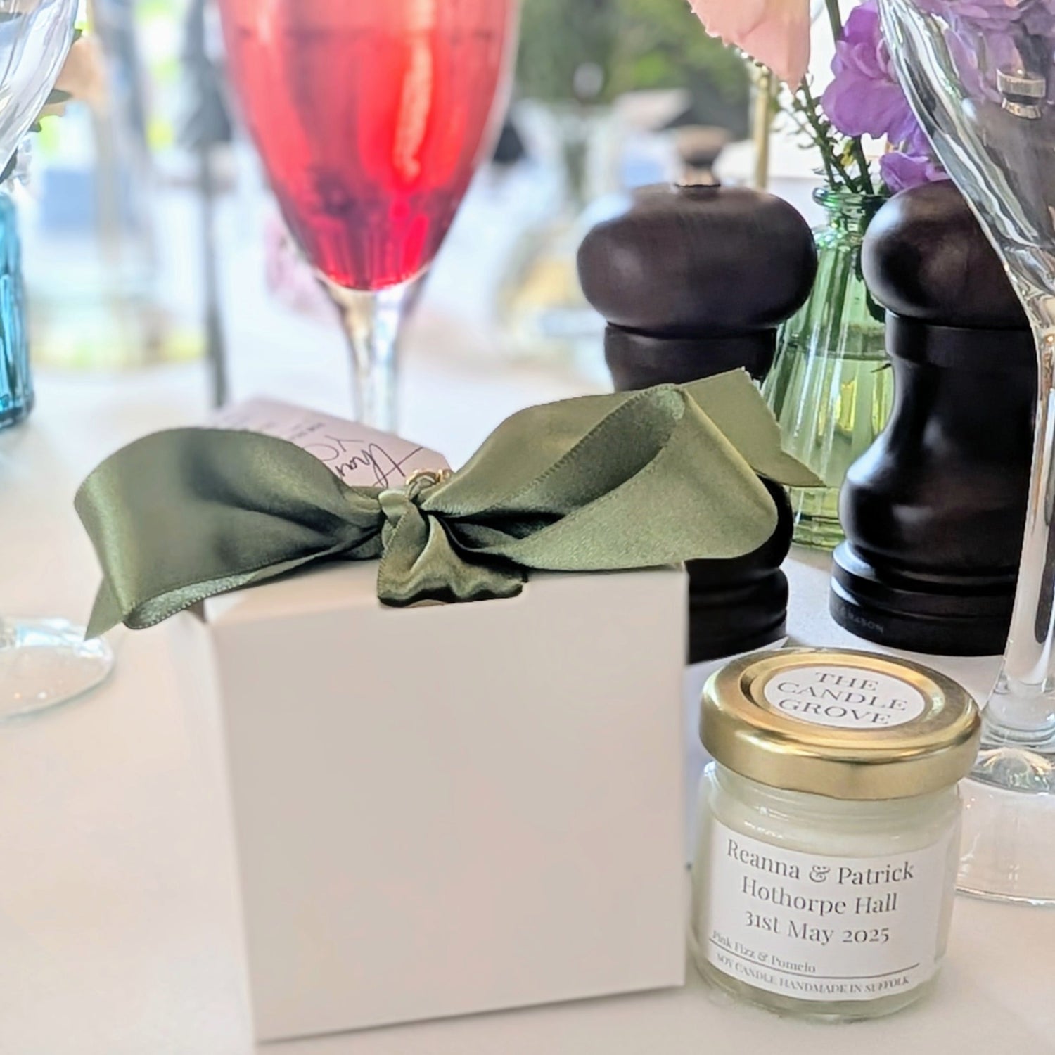 Mini Wedding Favour Candles