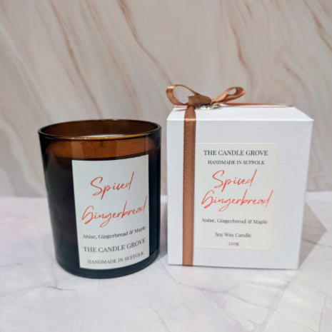 Spiced Gingerbread Handmade Luxury Soy Wax Candle 220g