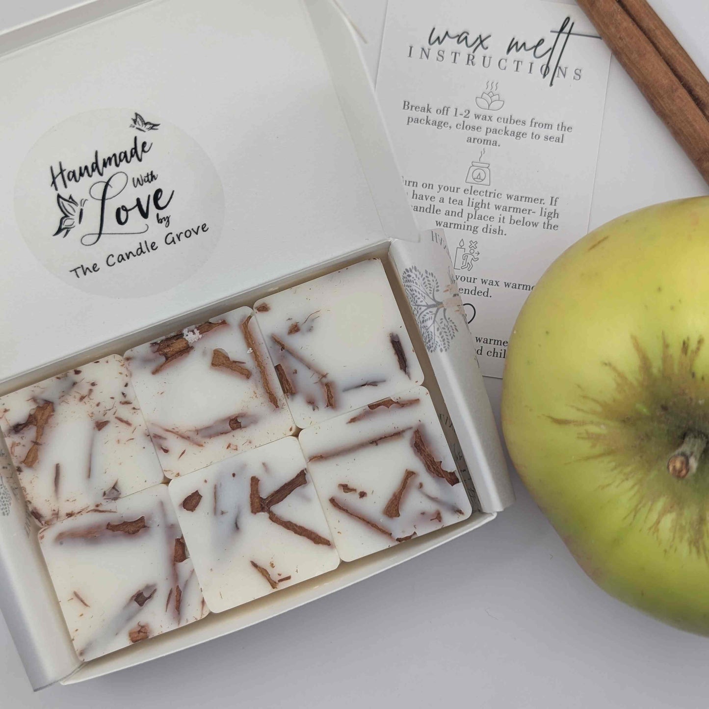 Baked Apple & Cinnamon Handmade Luxury Soy Wax Melts e75g