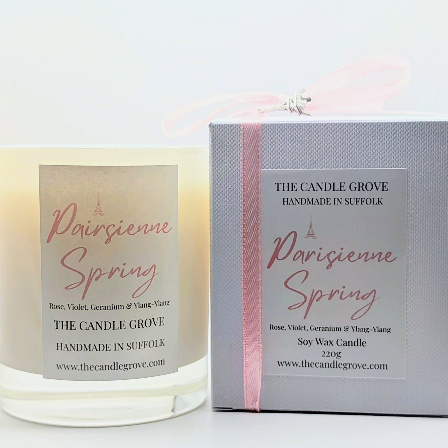 Parisienne Spring Handmade Luxury Soy Wax Candle 220g