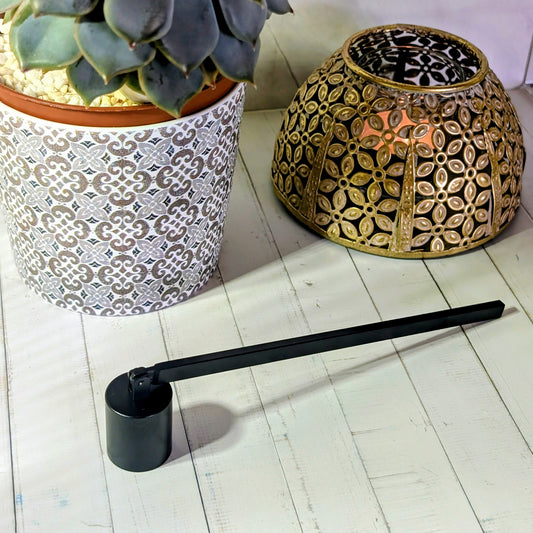 Black Metal Candle Snuffer.