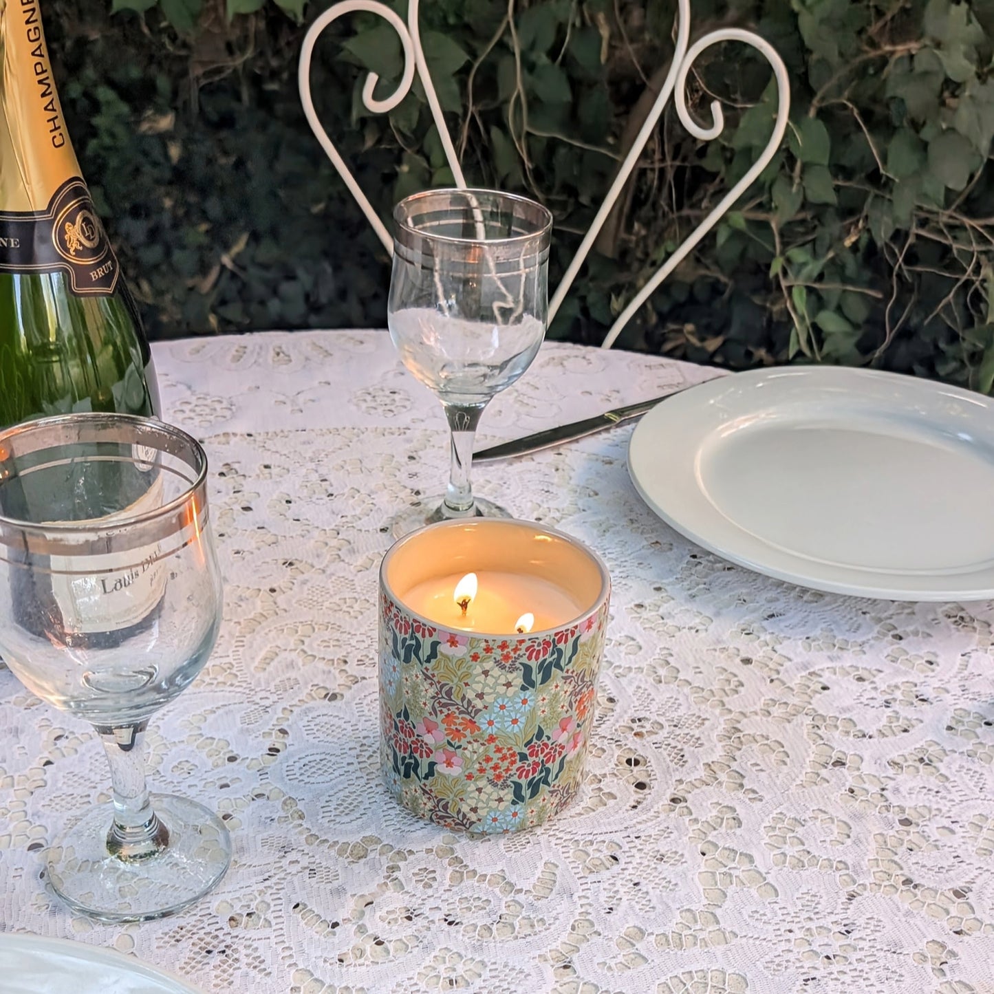 Sanctuary Garden Candle | Indoor & Outdoor Essential Oil Candle.