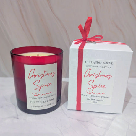 Christmas Spice  Handmade Luxury Soy Wax Candle 220g
